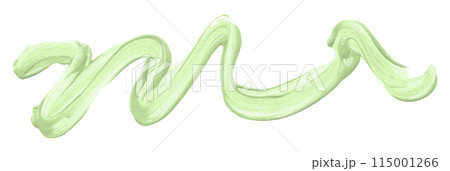 Green paintbrush isolated on white background. Deep lake color. Green paintbrush isolated on white background. Deep lake color. 115001266