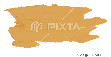 Orange plasticine brush isolated on white background. Orange plasticine brush isolated on white background. 115001360