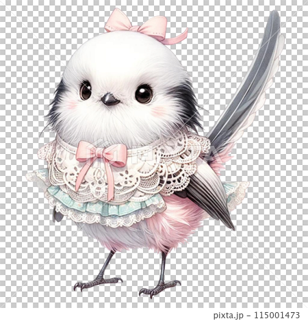 かわいいシマエナガのイラストのイラスト素材 [115001473] - PIXTA