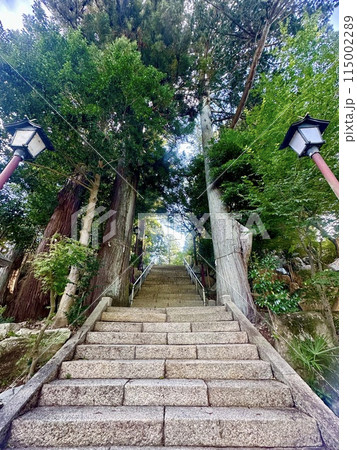 下呂市の風情ある町並み 115002289