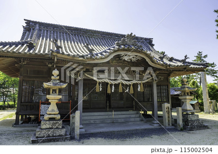弓削島　弓削神社　拝殿　愛媛県上島町 115002504