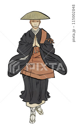 合掌する僧侶 合掌する僧侶 115002848