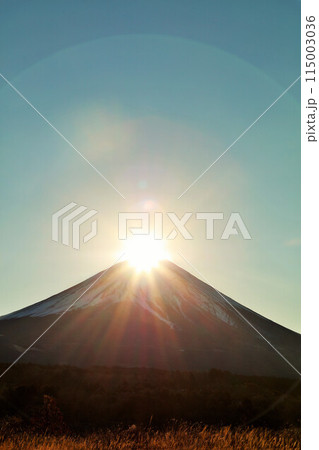 日本の夜明け　ダイヤモンド富士 115003036