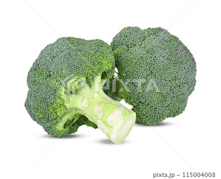 fresh broccoli isolated on white background 115004008