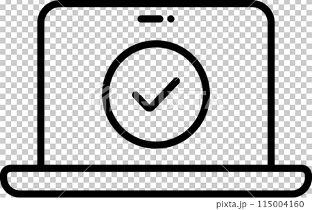 代表驗證的計算機圖標 代表驗證的計算機圖標 115004160