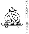四本足のスケーター　モノクロ 115004428