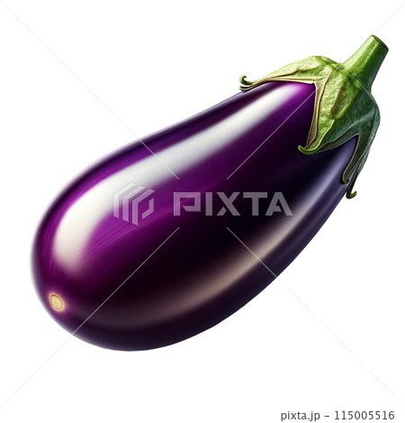 fresh eggplant on white background fresh eggplant on white background 115005516