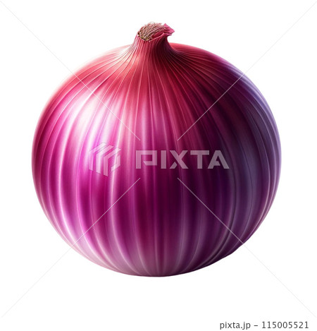 red onion isolated on white background 115005521