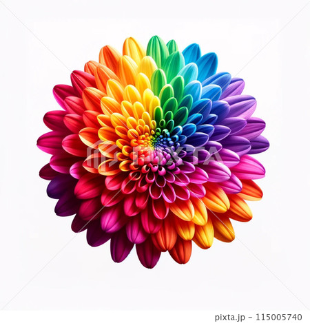 purple flower isolated on white background 115005740