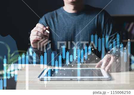 Use technology to plan strategy to success goals and growth stock.online business,online digital marketing.businessman draw graphs report and progress of business and analyze financial,and investment. Use technology to plan strategy to success goals and growth stock.online business,online digital marketing.businessman draw graphs report and progress of business and analyze financial,and investment. 115006250