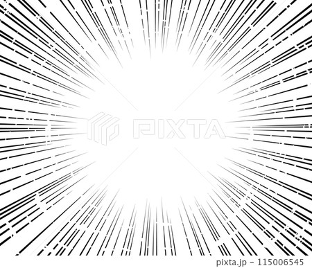 集中線の漫画効果の背景 集中線の漫画効果の背景 115006545