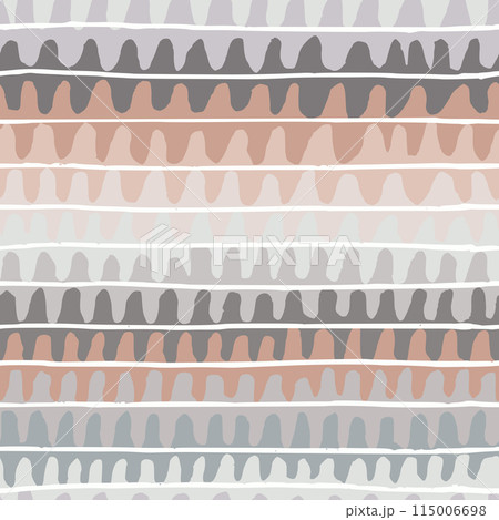 Disordered Pastel Beige Horizontal Waves and White Lines Fashion Doodles Vector Seamless Pattern for Fabric Textile Disordered Pastel Beige Horizontal Waves and White Lines Fashion Doodles Vector Seamless Pattern for Fabric Textile 115006698