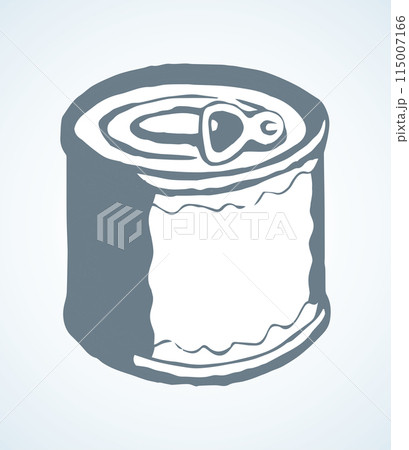 Fish Can. Vector drawing icon 115007166