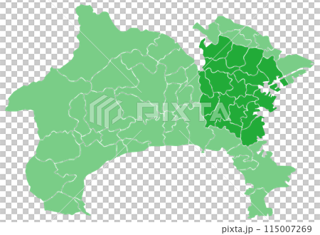 分割できる神奈川県地図 分割できる神奈川県地図 115007269