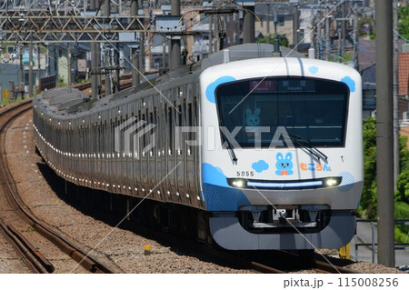 小田急5000形　5055F　もころん号　栗平駅 115008256
