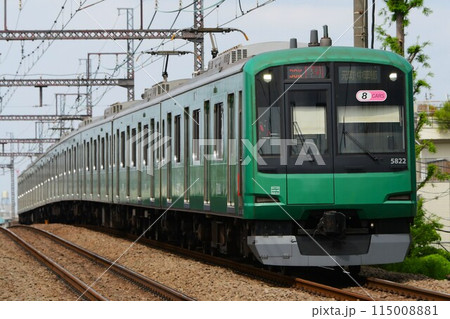 東急5000系 5122F 青ガエルラッピング 東急5000系 5122F 青ガエルラッピング 115008881