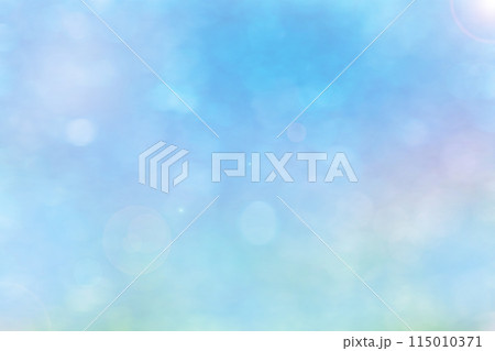 Blurred Spring Nature Background with Bokeh. Abstract blur blue and pink color for background. Defocus art effect design 115010371