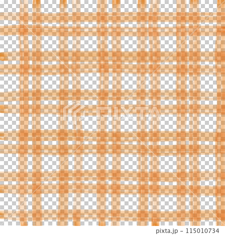 Orange Plaid Hand Drawn Background Overlay 115010734
