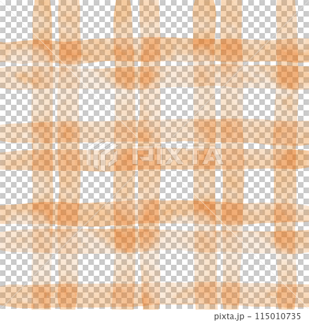 Orange Plaid Hand Drawn Background Overlay 115010735