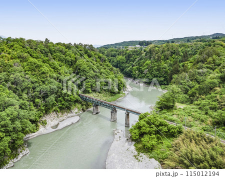 そらさんぽ天竜峡（天竜峡大橋）から橋梁を望む 115012194