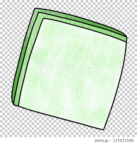 ゆるめシンプル四つ折りハンカチ　アナログ風 115013580