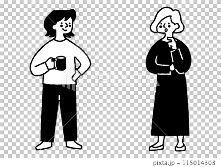 兩個女人在工作中交談_2 兩個女人在工作中交談_2 115014303