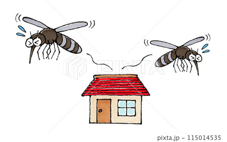 家から逃げる蚊 家から逃げる蚊 115014535