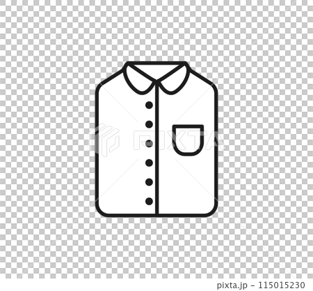 折疊襯衫的插圖 115015230