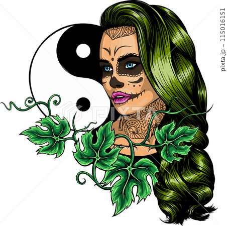 draw of Dead girl vector illustration design draw of Dead girl vector illustration design 115016151