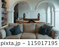 modern living room with sofa and sofa 115017195