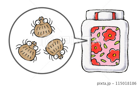 布団にいるダニ 115018186