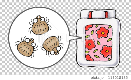 布団にいるダニ 115018186