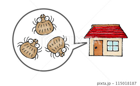 家にいるダニ 115018187