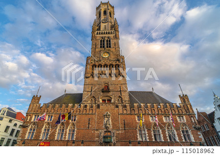 ベルギー　ブルージュ　ブルッヘの鐘楼 115018962