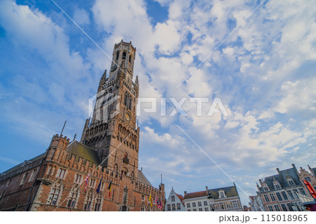 ベルギー　ブルージュ　ブルッヘの鐘楼 115018965