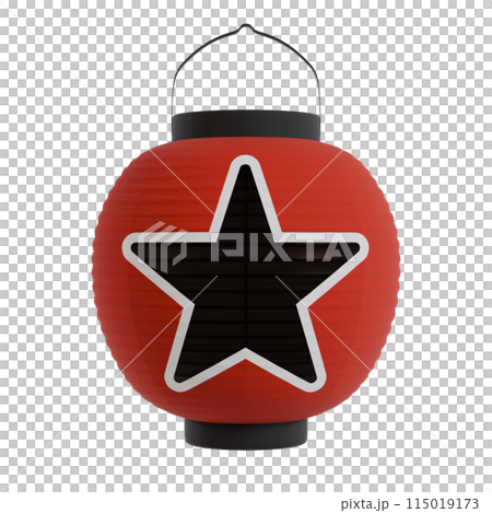 Star round cutout for compositing 3D rendering 115019173