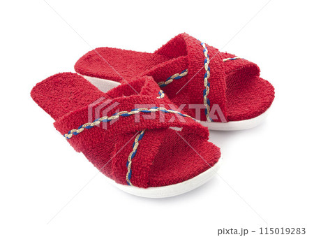 red sandals in studio 115019283