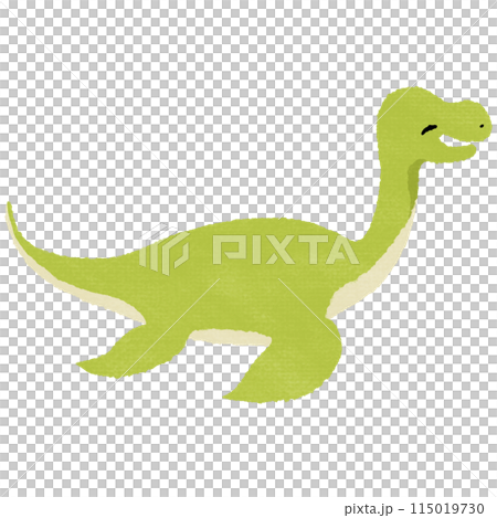 笑顔のプレシオサウルス（テクスチャ有） 115019730