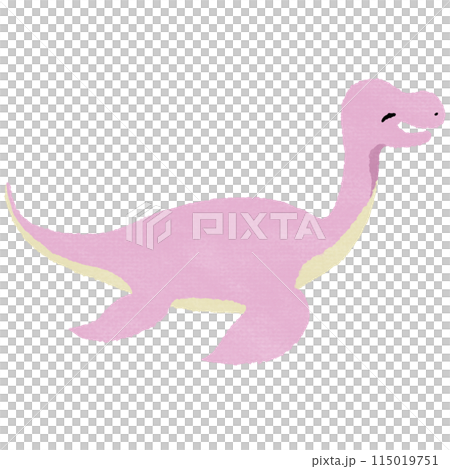 笑顔のプレシオサウルス（テクスチャ有） 115019751