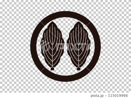 丸に並び柏 115019998