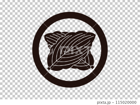 丸に違い柏 115020000