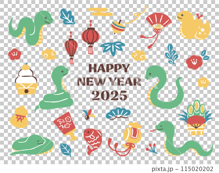 2025年蛇年新年賀卡 2025年蛇年新年賀卡 115020202
