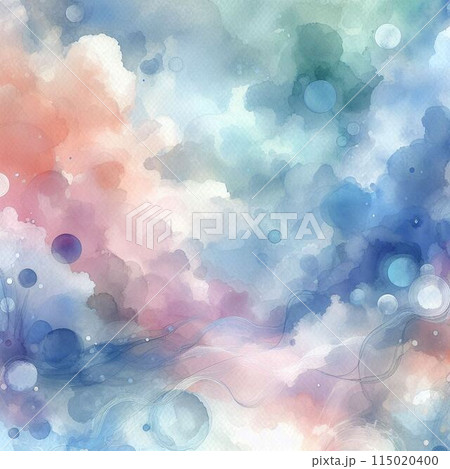 幻想的な水彩画風テクスチャ背景 115020400