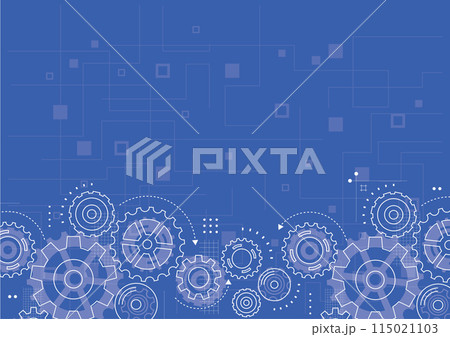 Abstract gear wheel mechanism background. Machine technology. Vector illustration Abstract gear wheel mechanism background. Machine technology. Vector illustration 115021103