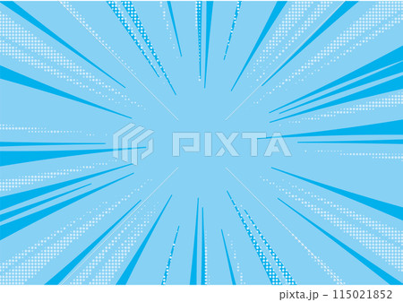 集中線　背景　青 115021852