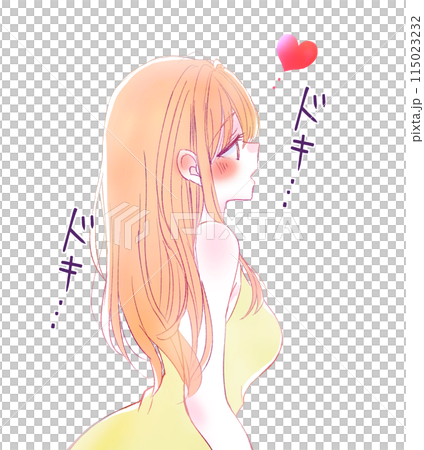 ドキドキする女性 115023232