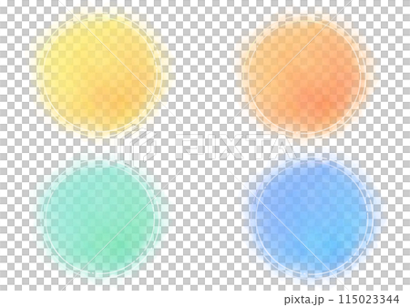 淡い水彩のイラスト素材 カラフル 淡い水彩のイラスト素材 カラフル 115023344