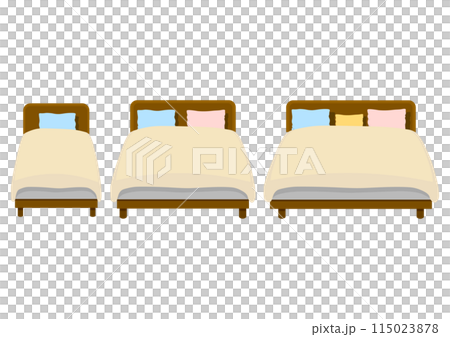 Single bed, double bed and king bed Single bed, double bed and king bed 115023878