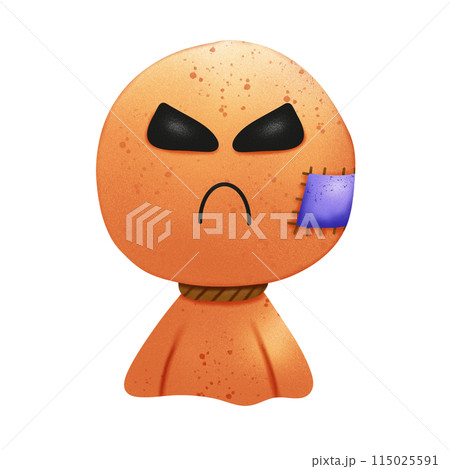 Cute Black magic doll in Halloweenのイラスト素材 [115025591] - PIXTA
