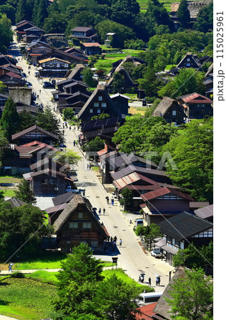 【岐阜県】白川郷城山展望台からの眺望 115025961